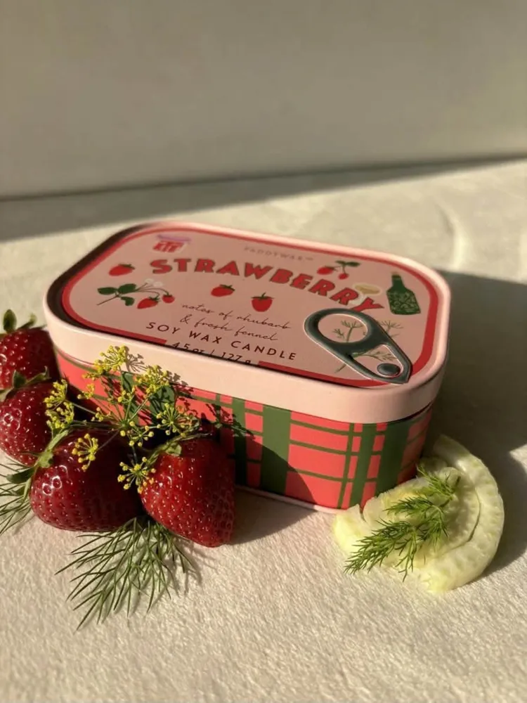Bougie parfumée à la fraise